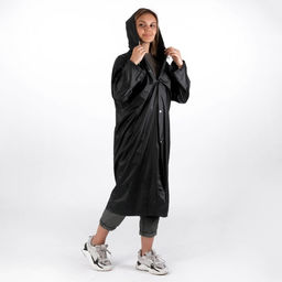 Дождевик взрослый плащ «ДождеWEEK», размер 42-48, 60×110 см, чёрный