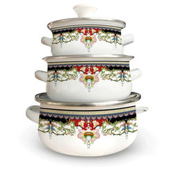 Набор кастрюль эмаль "Kelli" 6 пр , арт. KL-4119