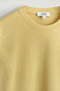 CAMISETA EN MEZCLA DE ALGOD?N Y LINO RELAXED FIT - H&m фото 4