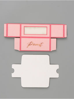 Цена за 5 шт. Коробка подарочная с окном «Подарок», 12×5.5×5.5 см, самосборная