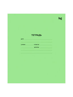 Цена за 240 шт. Тетрадь 12 листов в крупную клетку «Зелёная обложка», плотность обложки 80 г/м²