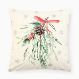 Набор декоративных новогодних наволочек «Этель. Hello, winter» 40×40 см, 4 штуки, велюр