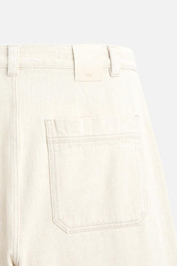 RELAXED FIT COTTON AND HEMP JEANS - Zara фото 9