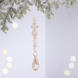 Цена за 5шт. Подвеска "Волшебная льдинка" 18 см, Шампань