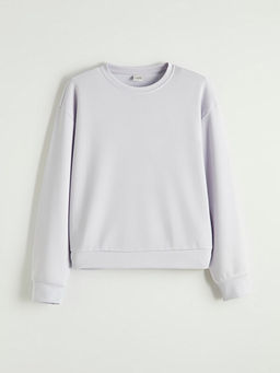 Bisiklet Yaka K?z ?ocuk Soft Touch Sweatshirt