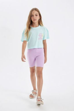 K?z Cocuk Biker Tayt