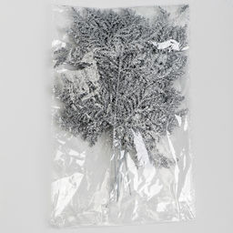 Цена за 10 шт. Декоративная веточка Изумление серебряная, 0.3?12?28 см