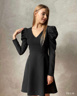 Платье Нелли (черный) - Nadi bordo фото 3