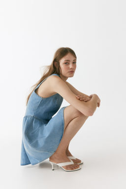 Vestido denim con falda acampanada - H&m фото 2