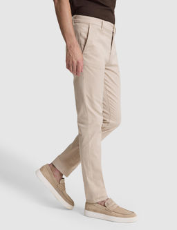 Bej Slim Fit Pamuk Kar___ml_ Kanvas Pantolon