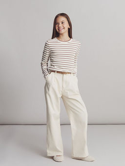 Wideleg Pileli K?z ?ocuk Pantolon