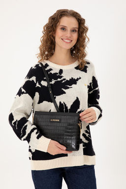 Женская черная сумка через плечо Неожиданная скидка в корзине