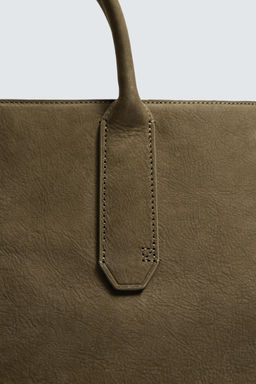BANDOLERA PIEL / Gris Topo - Zara фото 9