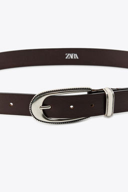 METAL BUCKLE BELT - Zara фото 4