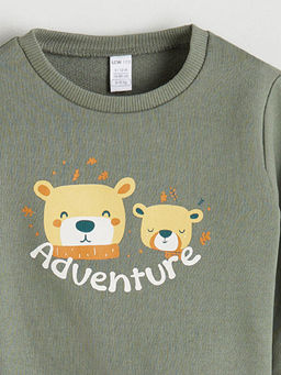 Bisiklet Yaka Erkek ?ocuk Sweatshirt