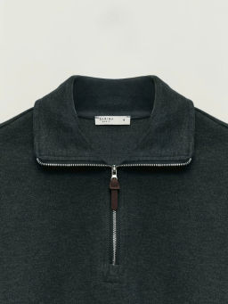 Джемпер на молнии с отложным воротником / Zarina фото 10