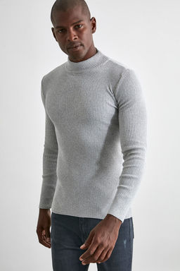 TRENDYOL MAN Ekru Slim Fit Pamuklu Yar?m Bal?kc? Yaka Fitilli Orgu Kazak TMNAW21KZ0568 - Trendyolmilla фото 68