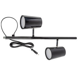 ULM-T600 2х6W/4500K/DIM BLACK Торшер напольный светодиодный, 2х6W. Сенсорный выключатель. Диммер. Черный. ТМ Uniel