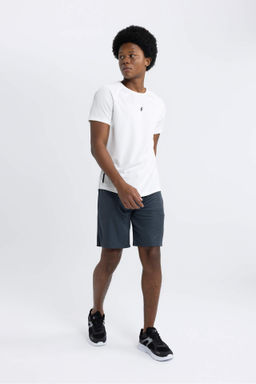 DeFactoFit Gri Slim Fit Dar Kesim Sporcu Standart Paca Sort  фото 2