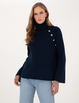 Lacivert Comfort Fit Kazak