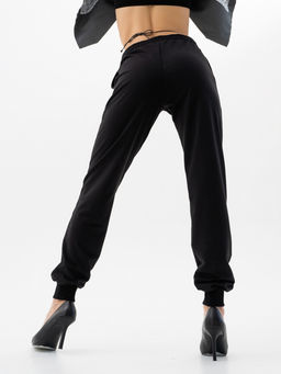 Брюки футер 2-х нитка,черные - Binita фото 14