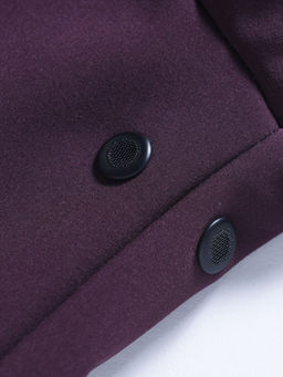 Куртка женская гибридная стёганая с капюшоном с графеновой подкладкой темно-фиолетового цвета 9626_1TF