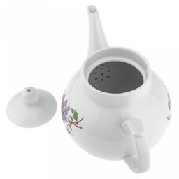 Чайник заварочный фарфоровый Сирень 700мл, форма Рубин (Россия) - Домашняя мода фото 4