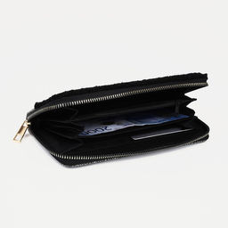 Кошелёк на молнии, цвет чёрный - Simaland фото 3