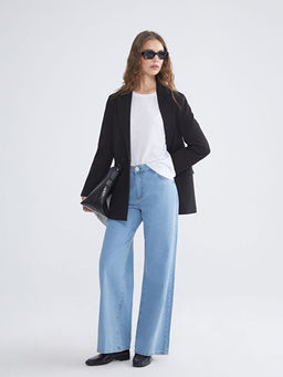 Wideleg Kad?n Jean Pantolon