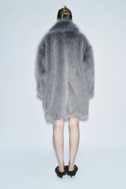 FAUX FUR COAT - LIMITED EDITION - Zara фото 3