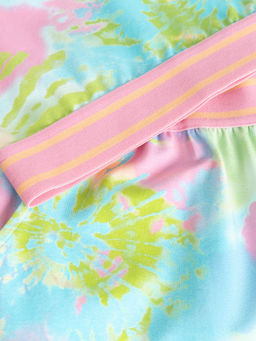 ACOOLA / Комплект детский для девочек ((1)блузка-топ и (2) шорты) Leo_set разноцветный фото 4