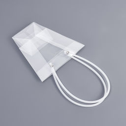 Цена за 10 шт. Сумка для цветов прозрачная влагостойкая, 16x8-8x8-16см - UPAK LAND фото 3