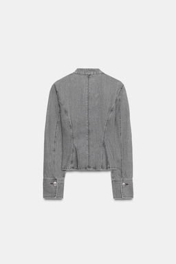 CHAQUETA Z1975 PEPLUM ALAMARES / Gris vigor? - Zara фото 10