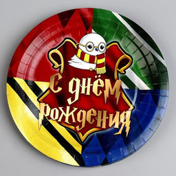 Цена за 10 шт. Тарелка бумажная Волшебного дня рождения, 18 см - Страна карнавалия фото 2