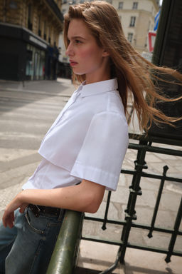 DOUBLE-LAYER POPLIN SHIRT - Zara фото 3