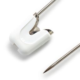 Булавки английские PRYM 086103 с пластиковым замком нержавеющий сплав в блистере 4 шт белый/под никель