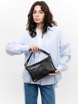 LACCOMA сумка Луиза-черный эко кожа хлопок