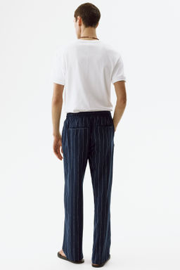 Pantal?n en mezcla de lino Relaxed Fit - H&m фото 9