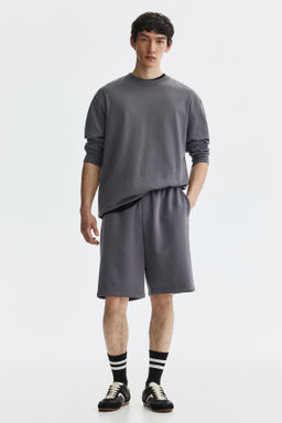 Pantal?n corto interlock Relaxed Fit - H&m фото 6