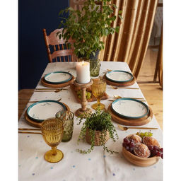 Скатерть Этель. Незабудки, 149?110 см, 100% хлопок, саржа 190 г/м?