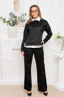 Костюм замшевый брючный 43043