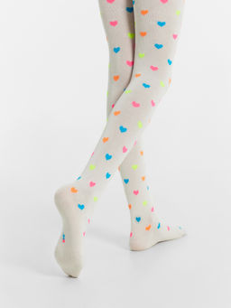 Цена за 3 пары! Колготки детские молочные с рисунком в виде горошка - Mark formelle фото 4
