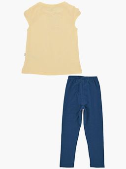 Комплект для девочки с лосинами UD 1945/7508 желтый - Mini maxi фото 9
