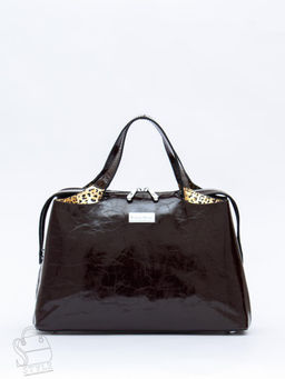 Сумка женская кожаная 9613-1S coffee Velina Fabbaino-Safenta в Новосибирске