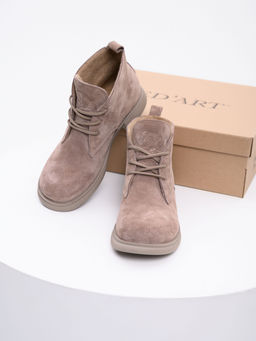 Ботинки 308.патрицияka.Капучино замша/мех