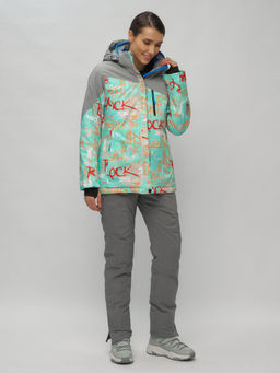 Горнолыжный костюм женский бирюзового цвета 02252Br - Chunmai фото 35