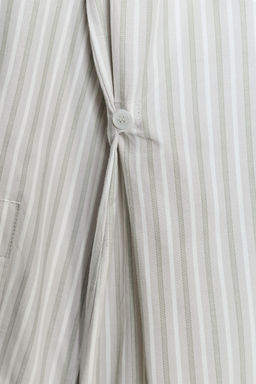 STRIPED POPLIN SHIRT WITH SHOULDER PADS - Zara фото 18