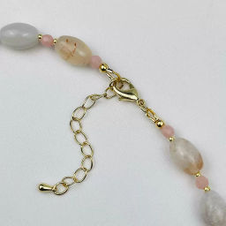 Бусы из цветочного Агата и Кальцита 42 см +