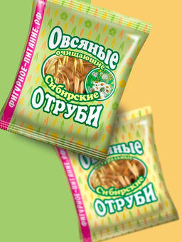 Отруби Сибирские ОВСЯНЫЕ очищающие, 200 г
