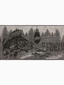 Полотенце махровое Этель Лучший рыбак, 50?90 см, 100% хлопок, 420 г/м?, коричневое